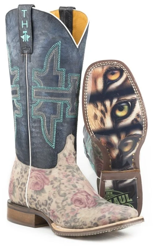 Tin Haul Ladies Wild Flower Boots Tan / 7.5 B