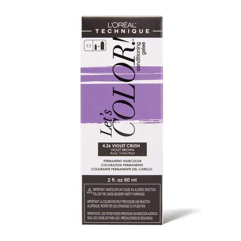 Cor De Cabelo L'oreal Let's Color! Permanent 4.26 Violet Crush