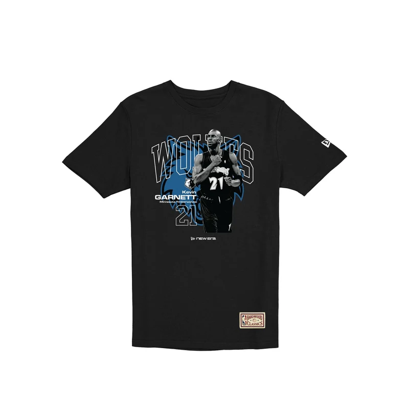 Minnesota Timberwolves Hardwood Classics Kevin Garnett Black T-Shirt S