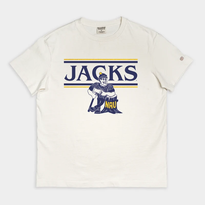 Northern Arizona Lumberjacks Retro "Jacks" Vintage Heavyweight Tee 3XL / Cream