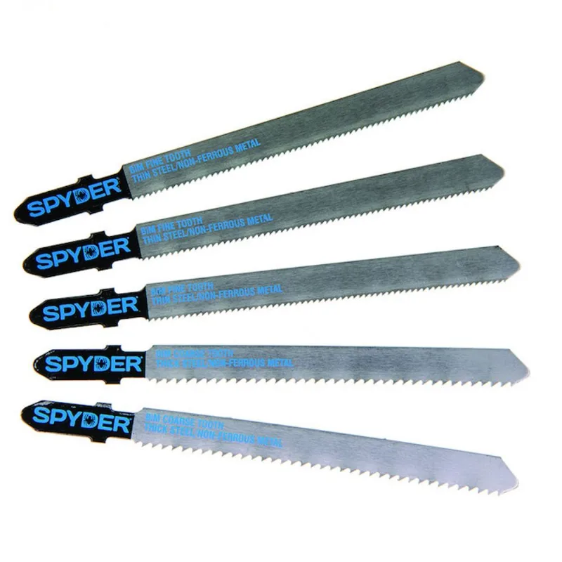 Spyder Jig Saw Bi-Metal T-Shank Blade Kit - Pack of 5