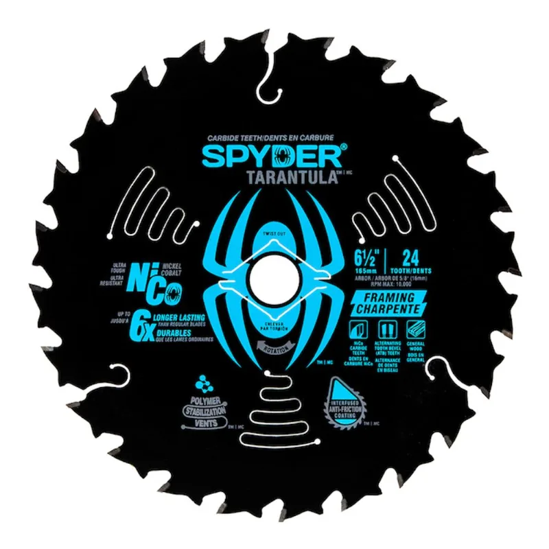 Spyder Tarantula 6.5-in 24-Teeth Circular Saw Blade