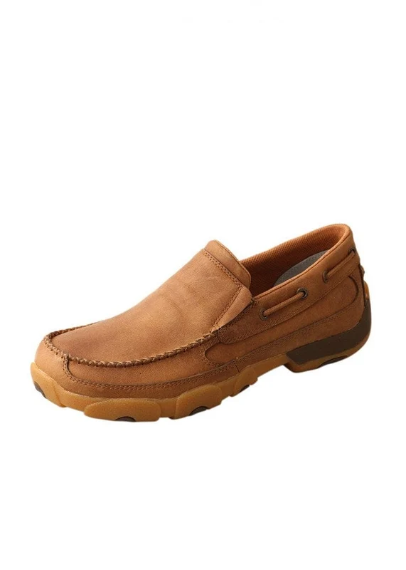 Twisted X Mens Casual Driving Moc Slip On Tan / 9.5