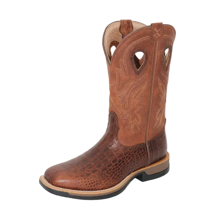 Twisted X Mens 12" Tech X1 Western Boots (TCMXW0020) Ginger/Rust 11.5 (US)