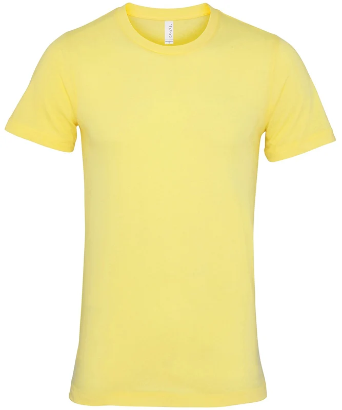 Bella Canvas Unisex Jersey Crew Neck T-Shirt (Cont 3) Yellow / XS