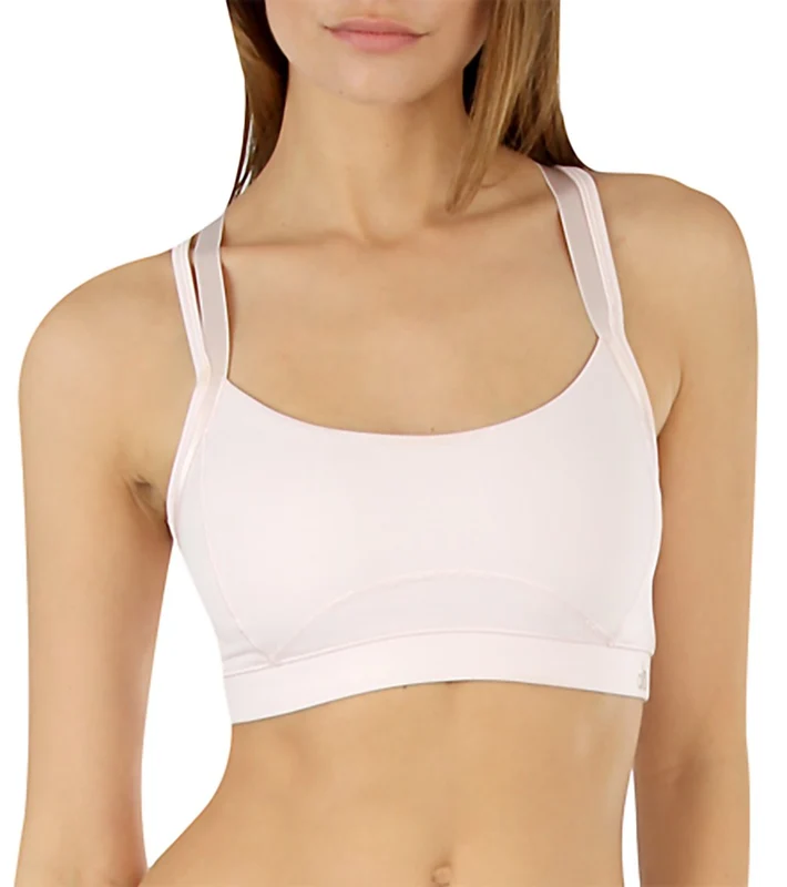 Alo Women's Split Strap Yoga Bra Pink Crush / XL