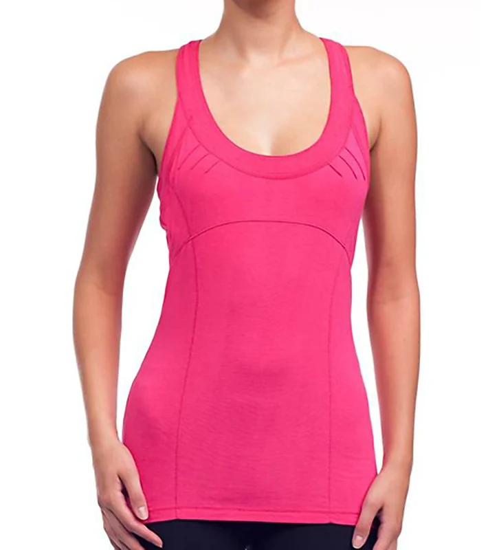 Alo Women's Cross Back Yoga Tank Lipstick / M