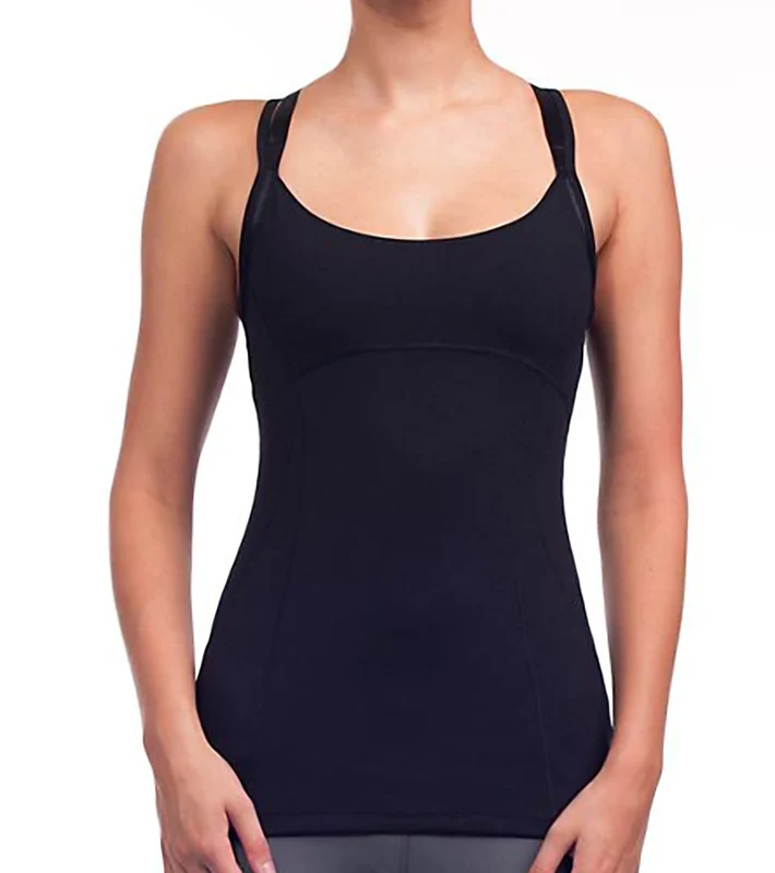 Alo Women's Split Strap Yoga Tank Black/Black/Black / S