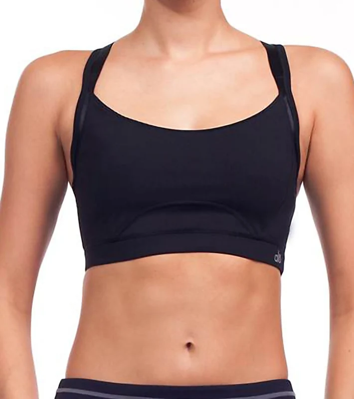 Alo Women's Split Strap Yoga Bra Black / XS