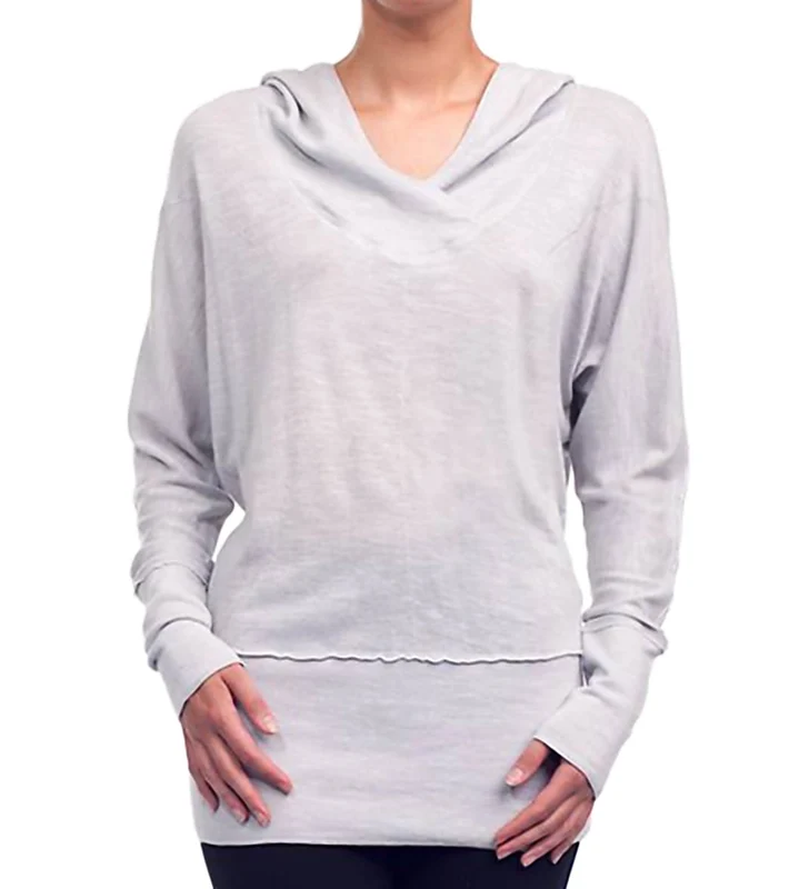 Alo Women's Dolman Yoga Hoodie Metal / L