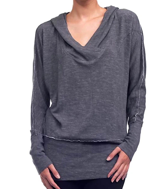 Alo Women's Dolman Yoga Hoodie Granite / M
