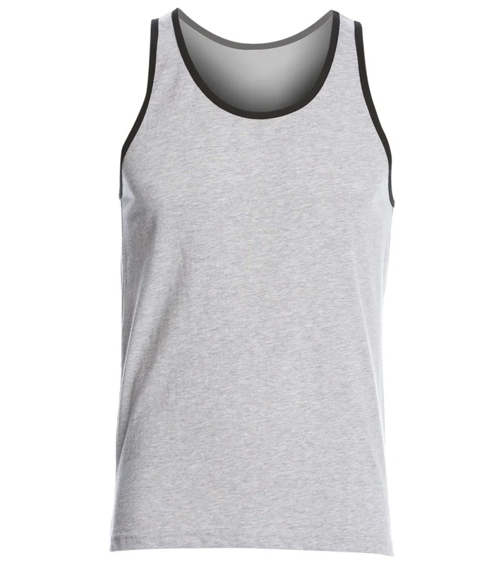 Bella + Canvas Men's Jersey Tank Athletic Heather/Black / 2XL