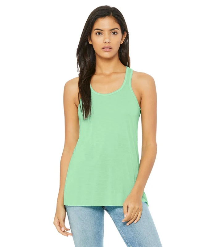 Bella + Canvas Flowy Racerback Workout Tank Top Mint / XXL