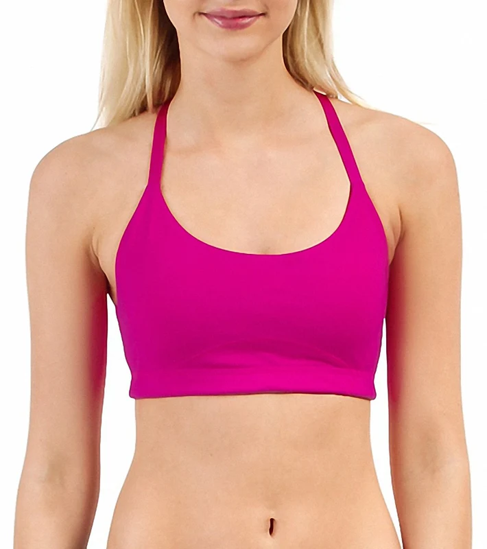 Alo Inhale Embellishment Bra Raspberry Glaze / S