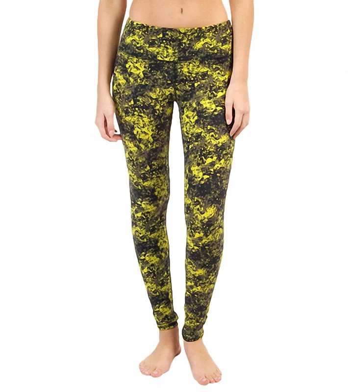 Alo Yoga Airbrush Yoga Leggings Citron Texture Print / M