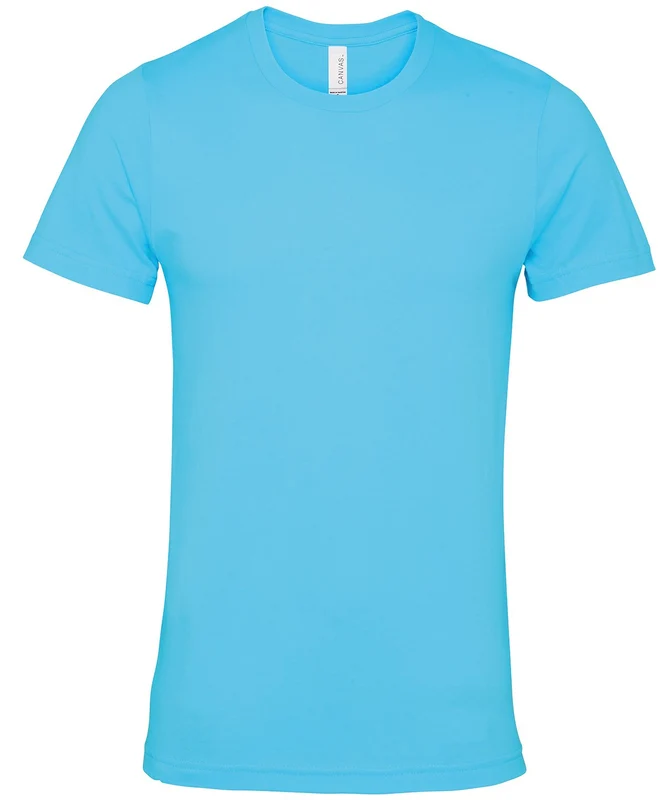 Bella Canvas Unisex Jersey Crew Neck T-Shirt (Cont 3) Turquoise / 2XL