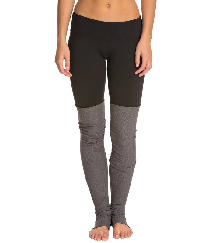 Alo Yoga Goddess Yoga Leggings Black/Stormy Heather / L