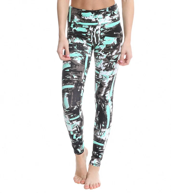 Alo Yoga Airbrush Yoga Leggings Pacific Painted Tiles / XS