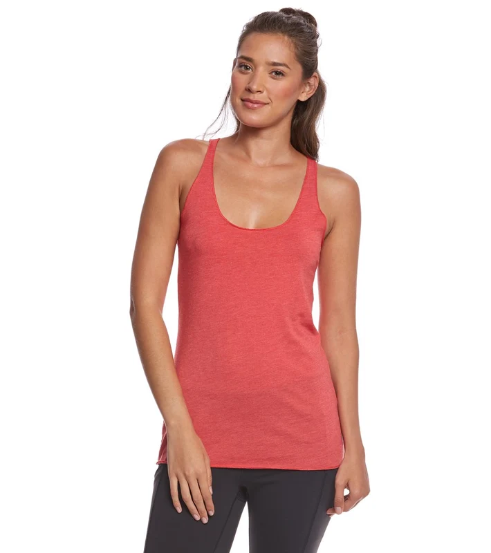 Bella + Canvas Triblend Racerback Workout Tank Top Red Triblend / XL