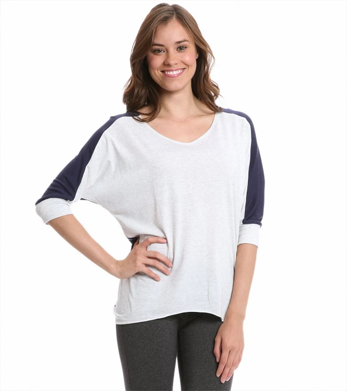 Alo Yoga High Low Yoga Tunic Spectrum Heather/Dark Heather Grey / XS