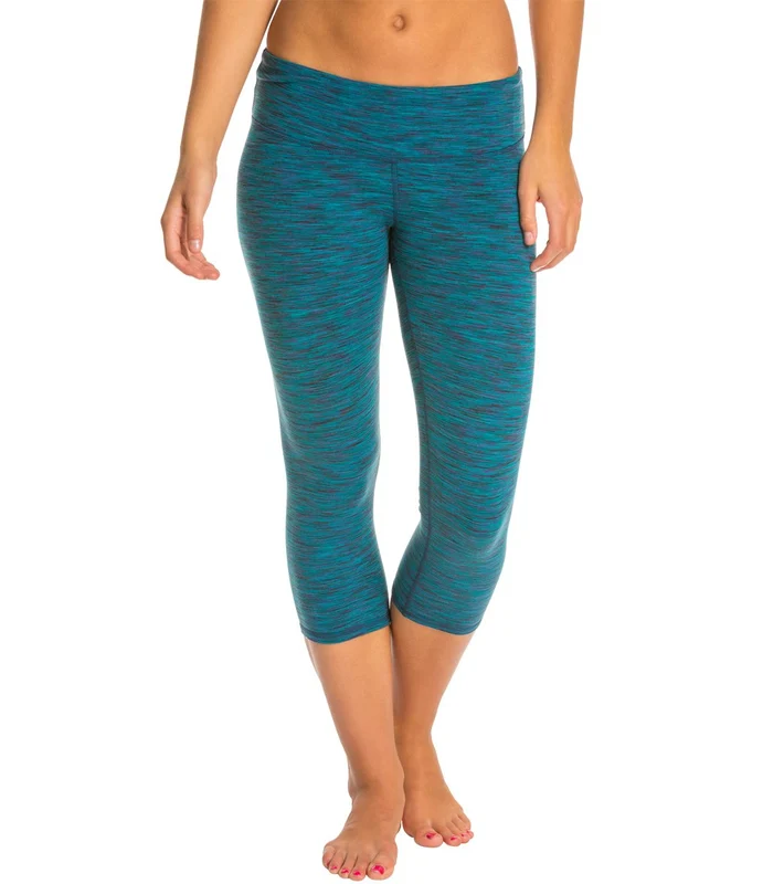 Alo Yoga Printed Airbrush Yoga Capris Fresh Spacedye / S