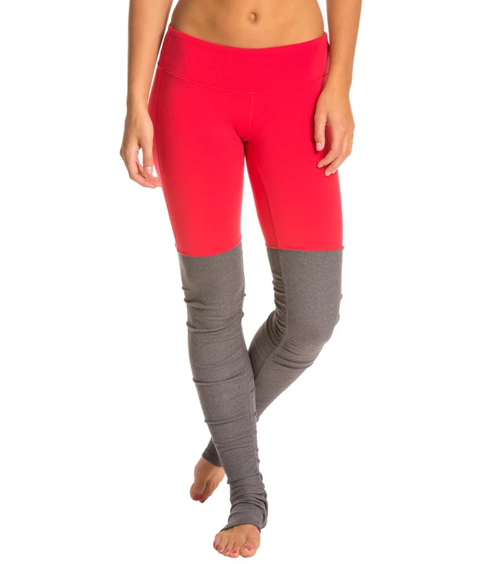 Alo Yoga Printed Goddess Yoga Leggings Fire/Stormy Heather / S
