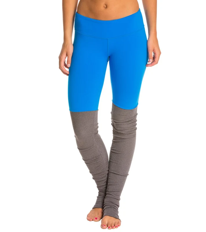 Alo Yoga Printed Goddess Yoga Leggings Ice/Stormy Heather / S