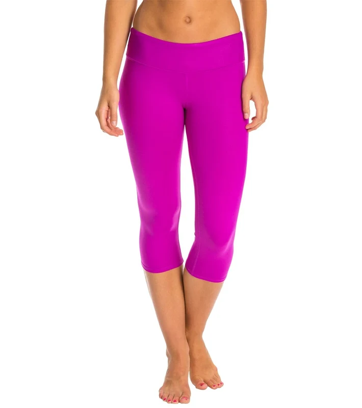 Alo Yoga Airbrush Yoga Capris Amethyst Glossy / XXS