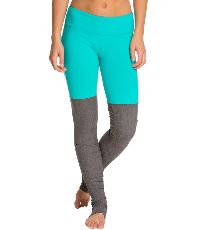 Alo Yoga Goddess Yoga Leggings Aqua/Stormy Heather / M