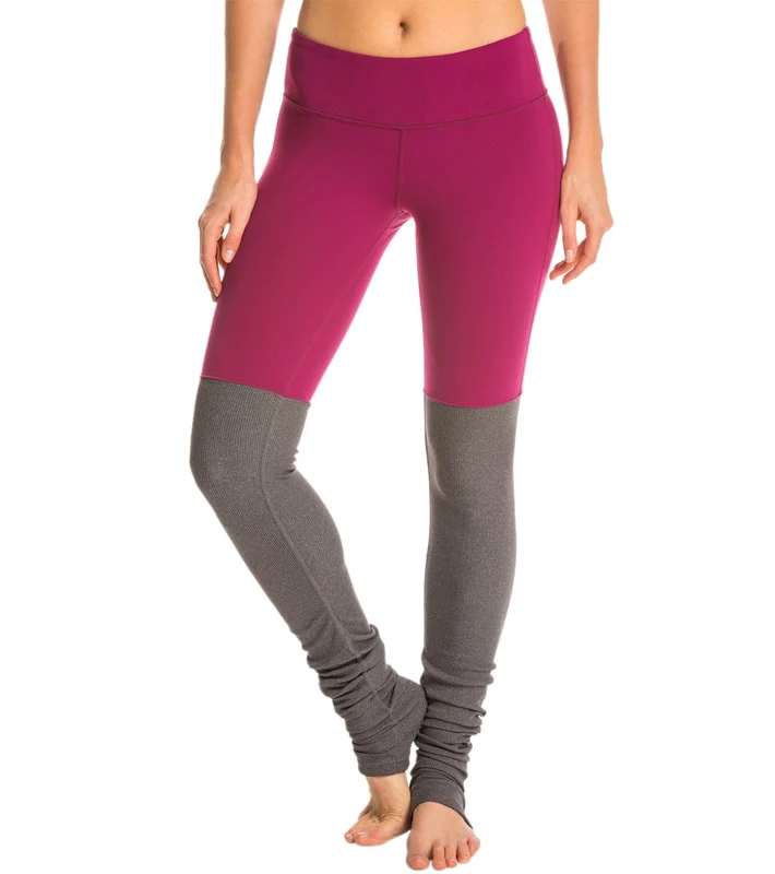 Alo Yoga Goddess Yoga Leggings Berry/Stormy Heather / XS
