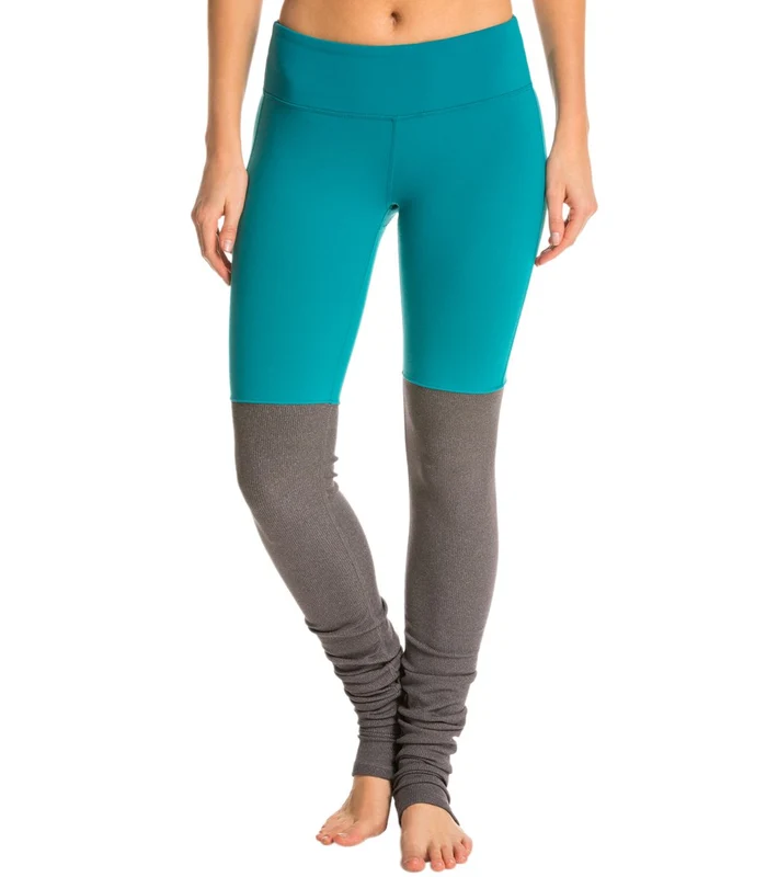Alo Yoga Goddess Yoga Leggings Deep Teal/Stormy Heather / XS