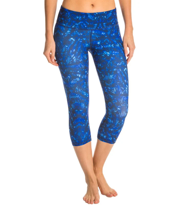 Alo Yoga Printed Airbrush Yoga Capris Kaleidoscope Print / L