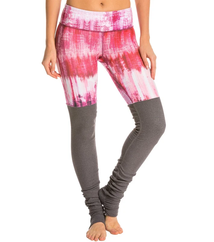 Alo Yoga Printed Goddess Yoga Leggings Desert Sunset/Stormy Heather / L