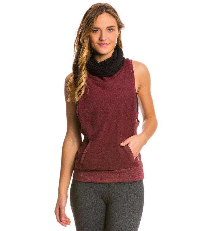 Alo Frost Winter Vest Deep Plum Heather / XS