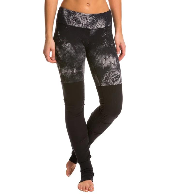 Alo Yoga Printed Goddess Yoga Leggings Black Smoke Print/Black / M