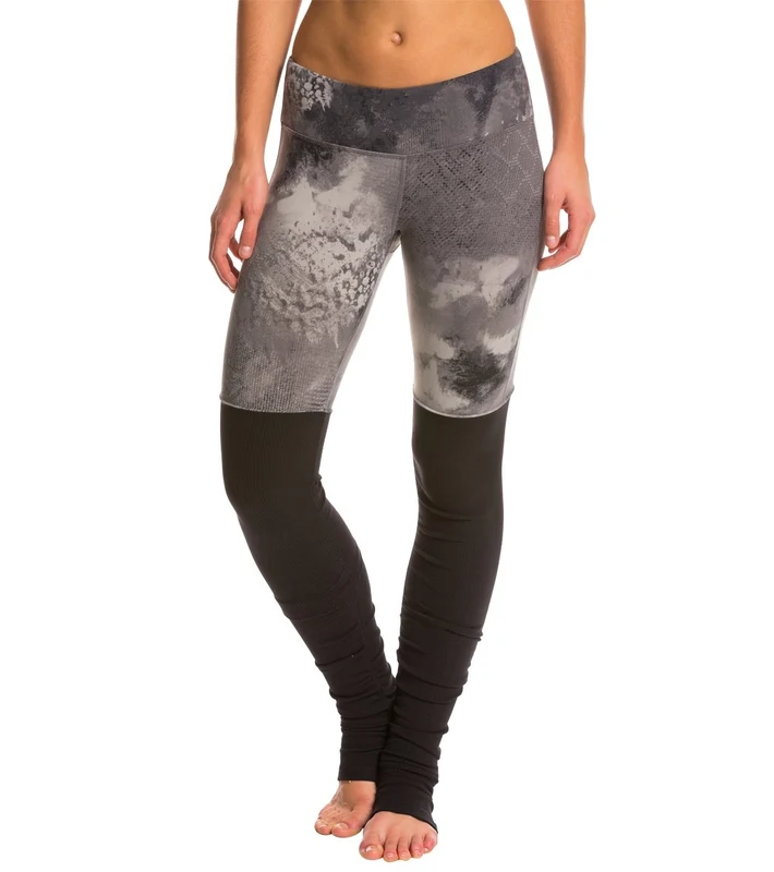 Alo Yoga Printed Goddess Yoga Leggings Neutral Smoke Print/Black / XS