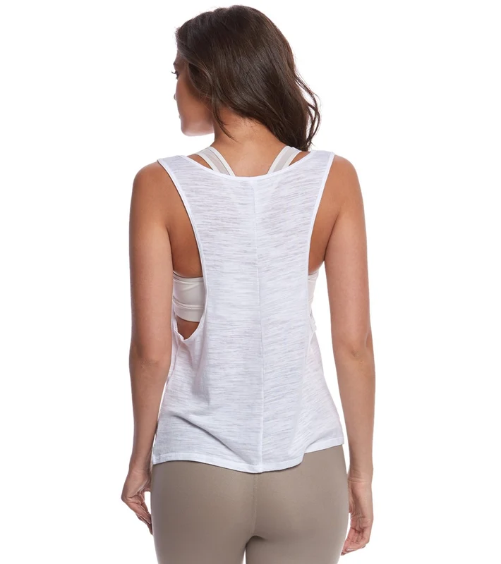 Alo Yoga Marina Muscle Tee White / XS