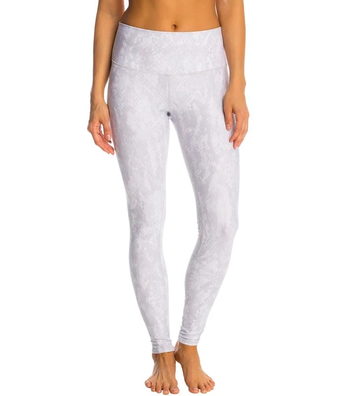 Alo Yoga High Waist Airbrush Yoga Leggings Vapor Python Glossy / S