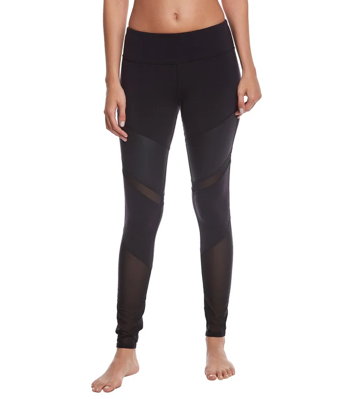Alo Yoga Sheila Yoga Leggings Black/Black Glossy/Black / XXS