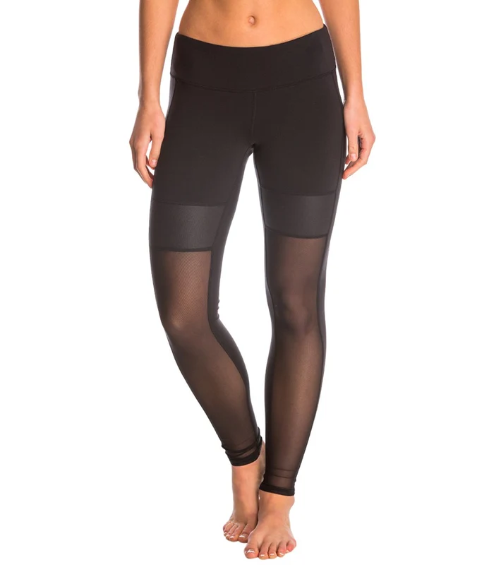 Alo Lean Yoga Leggings Black/Black Glossy / L