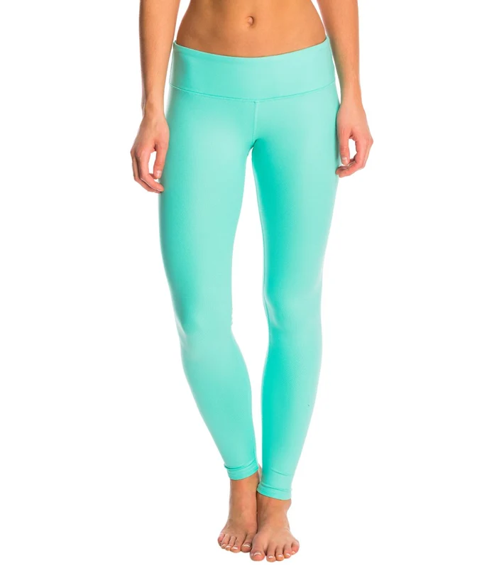 Alo Yoga Airbrush Yoga Leggings Island Green Glossy / L