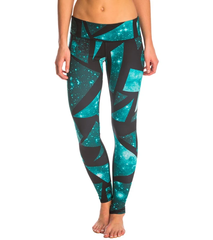 Alo Yoga Airbrush Yoga Leggings Island Green Space / S