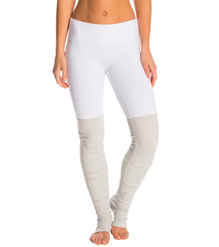 Alo Yoga Goddess Yoga Leggings White/Vapor Grey / XS