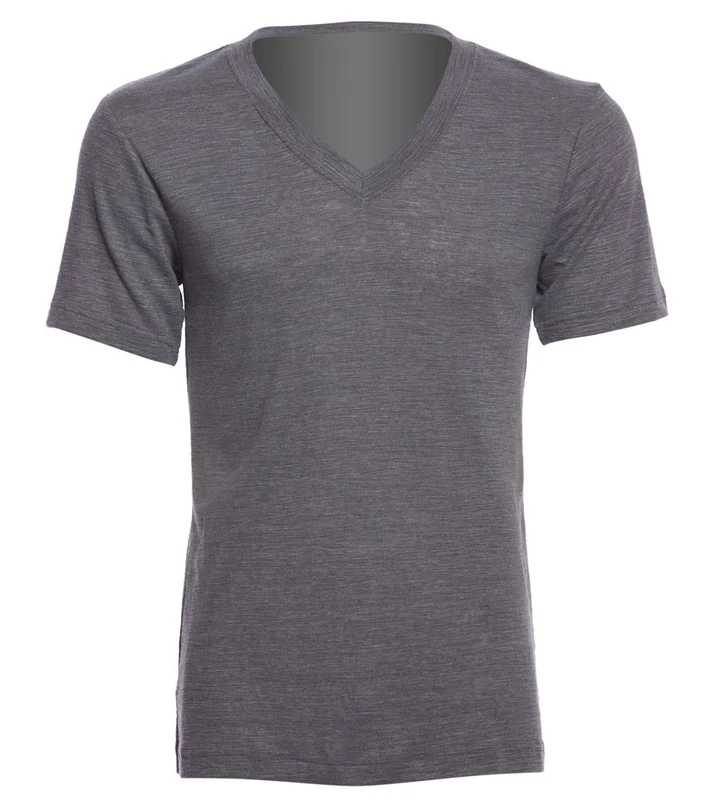 Alo Yoga Men's Easy V-Neck Tee Asphalt Performance Triblend / L