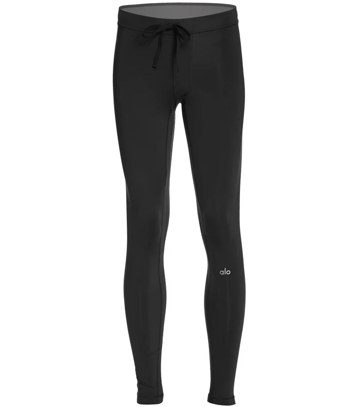 Alo Yoga Men's Warrior Compression Yoga Pants Jet Black / S