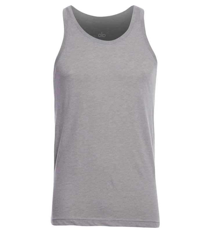 Alo Yoga Men's Mountain Tank Athletic Grey Triblend / L