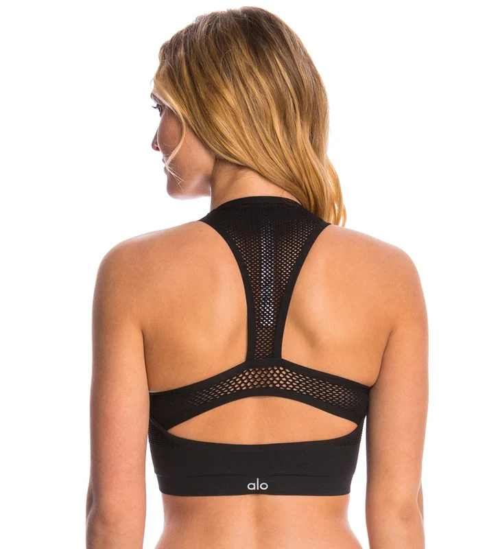 Alo Power Yoga Crop Top Black / M