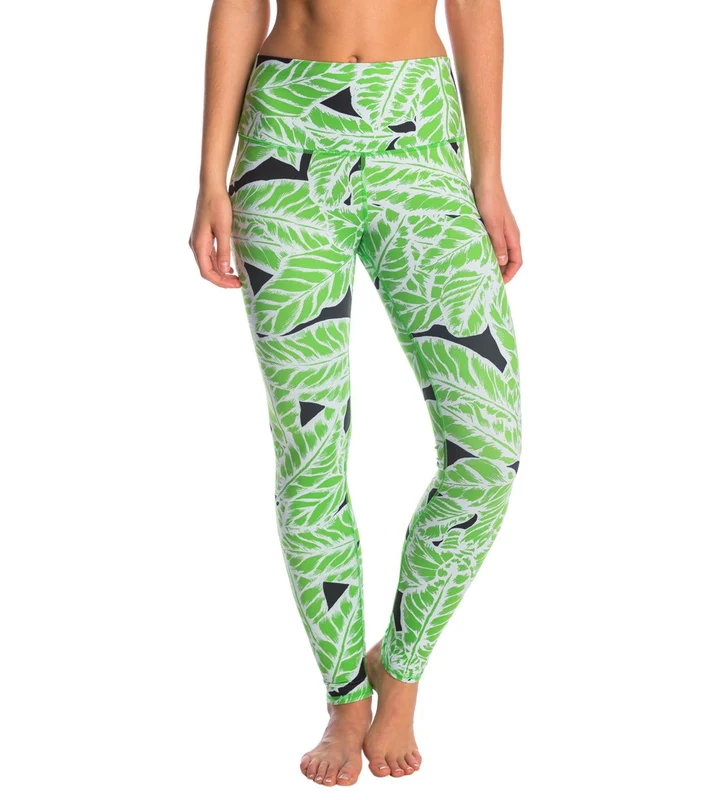 Alo Yoga High Waist Airbrush Yoga Leggings Palm Springs Glowstick / XS