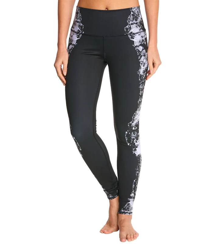 Alo Yoga High Waist Airbrush Yoga Leggings Dark Krystal Black / S
