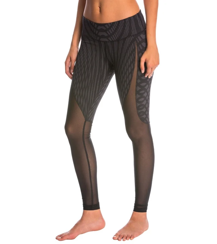 Alo Yoga Motion Yoga Leggings Black Arches/Black / S